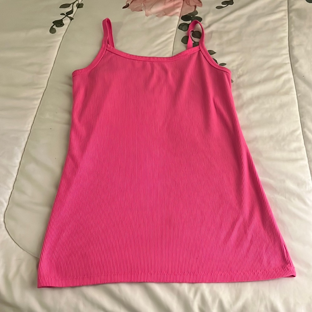 Hot Pink No Boundaries Spaghetti Strap Tanktop